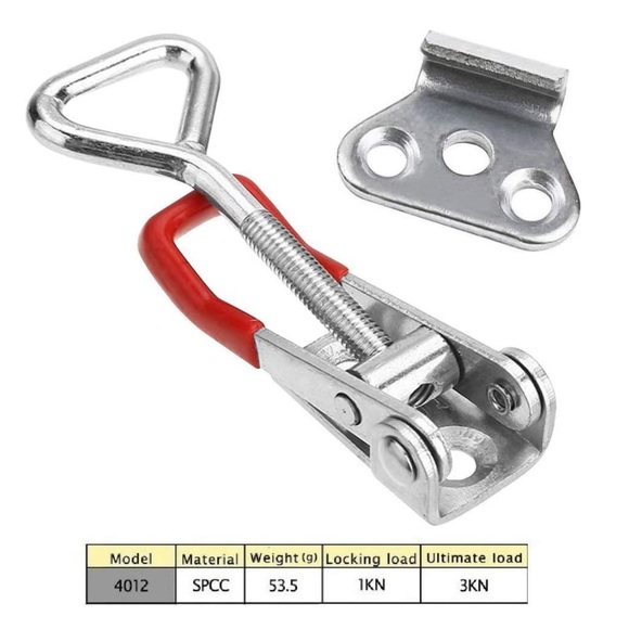 6pc Adjustable Toggle Latch Clamp Metal Draw Latch for Door, Box Case Trunk - Picture 7 of 7